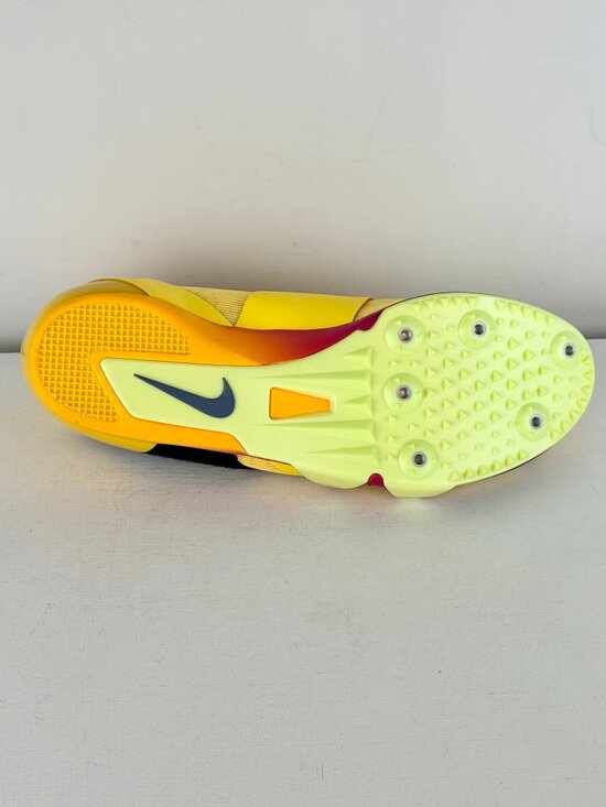 Men\'s 12.5-Nike Zoom Pole Vault Elite Track Shoes Citron Pulse Spikes FZ9649-80